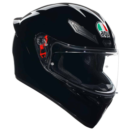 AGV K1-S Solid Helmet - Gloss Black motorbike helmet front