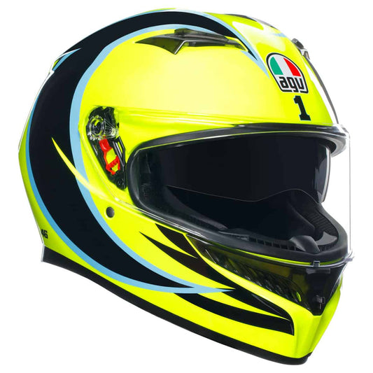 AGV K3 Rossi Winter Test Helmet - Phillip Island 2005 motorbike helmet front