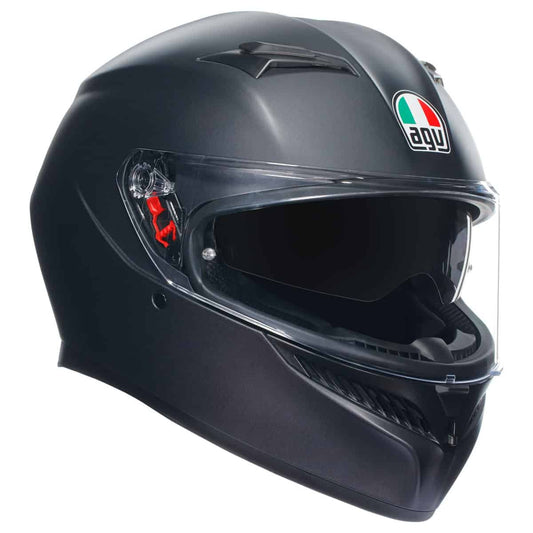 AGV K3 Solid Helmet - Matt Black motorbike helmet front