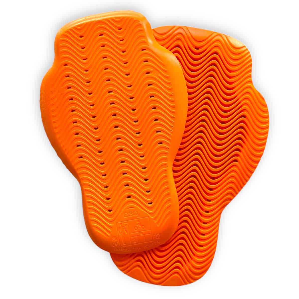 D3O Back Armour Insert: CE Level 2 back protector pad - air channels on the inside to provide wicking