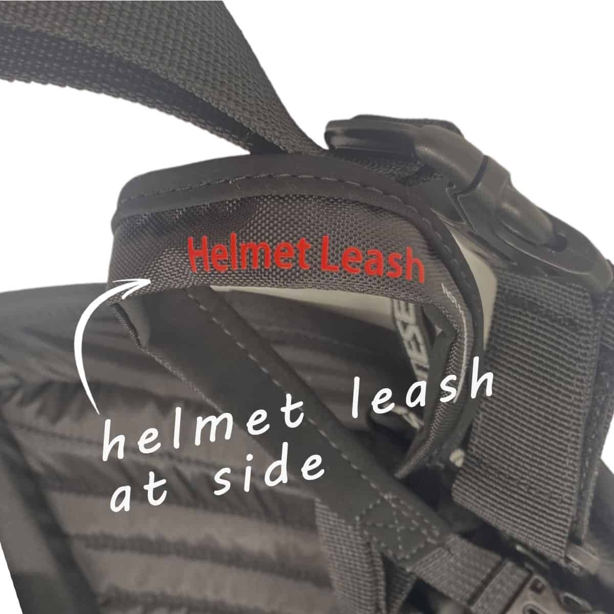 Dainese D-Mach Compact Backpack: Your streamlined clam-shell rucksack - helmet leash
