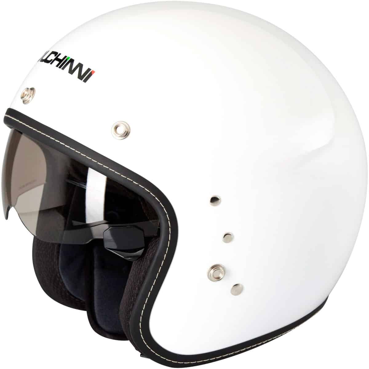 Duchinni D501 Open Face Motorbike Helmet - White 3