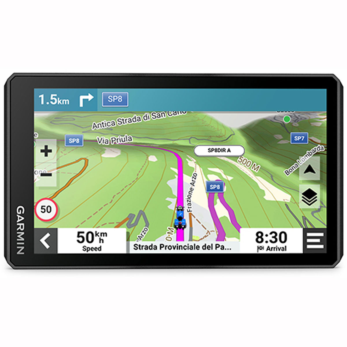 The Garmin Zumo XT2 rugged motorcycle Sat Nav is built for adventure with a larger and brighter 6in sunlight-readable display that is built to withstand weather and handlebar vibrations.