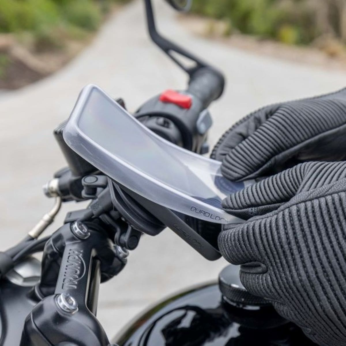 The Quad Lock MAG phone case needs an optional Quad Lock MAG 'Poncho' rain cover if you want to use the mobile phone mount in all weathers.