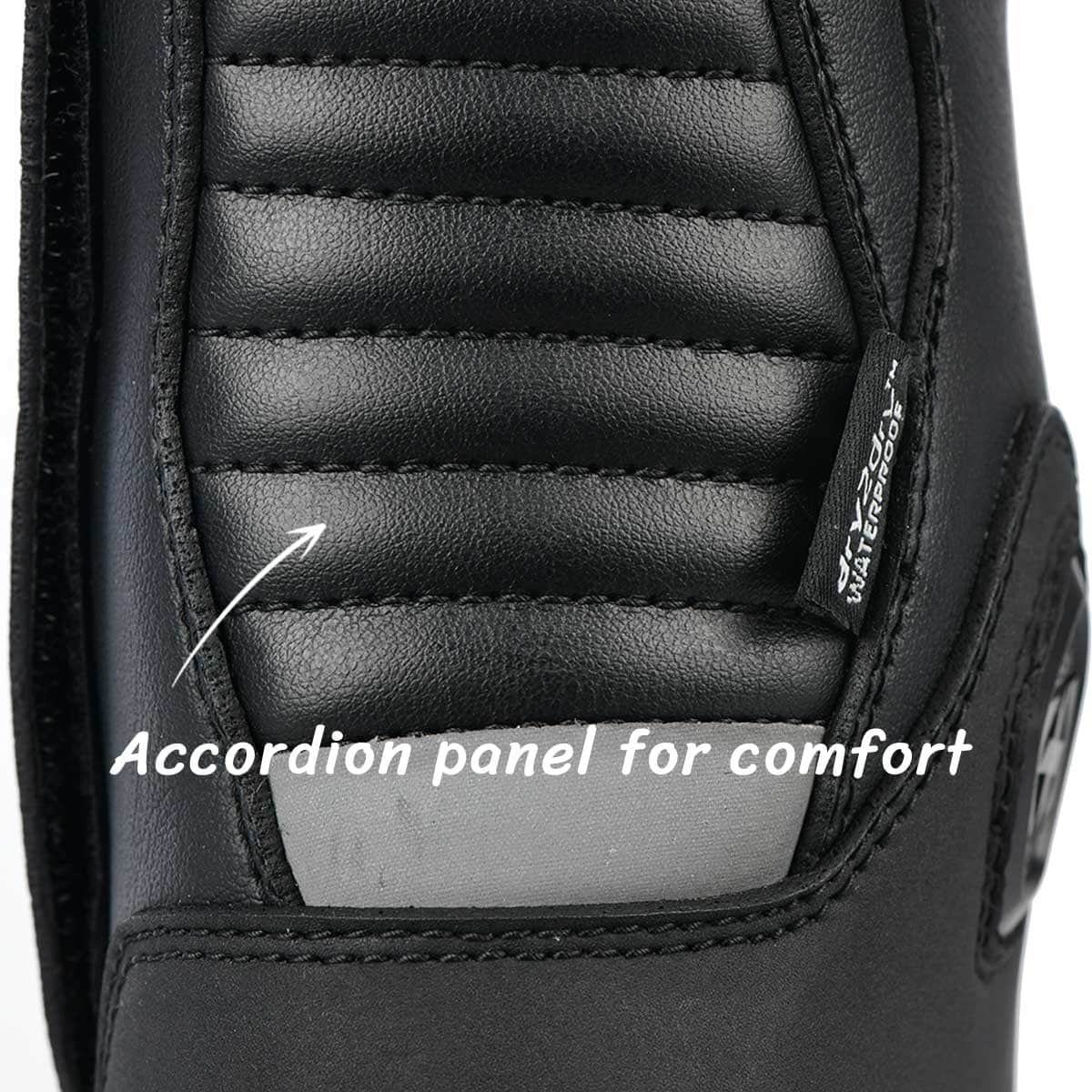 Oxford Tracker 2.0 Mens Motorcycle Boots: Certified Protection in Any Conditon - accordion