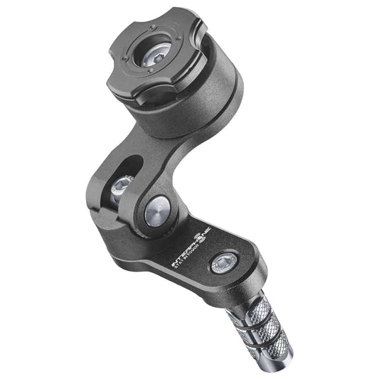 The QuikLox Motorcycle Fork Stem Phone Holder: 360deg versatility to connect your smartphone to your motorcycle Fork Stem
