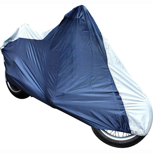 The Sakura Full Motorbike Cover is both water resistant and breathable allowing condensation to escape while simultaneously acting as a barrier against dust, dirt, tree sap and industrial pollutants.