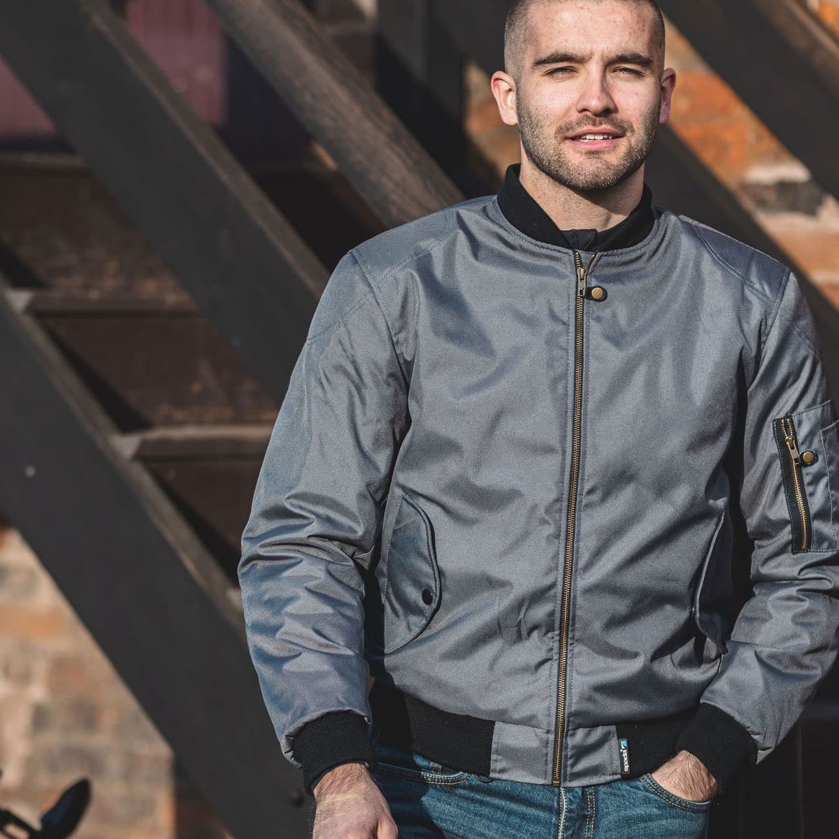 Spada's Airforce 1 Bomber Jacket is not just a great looking piece of traditional biker kit, it is fully protective and waterproof 