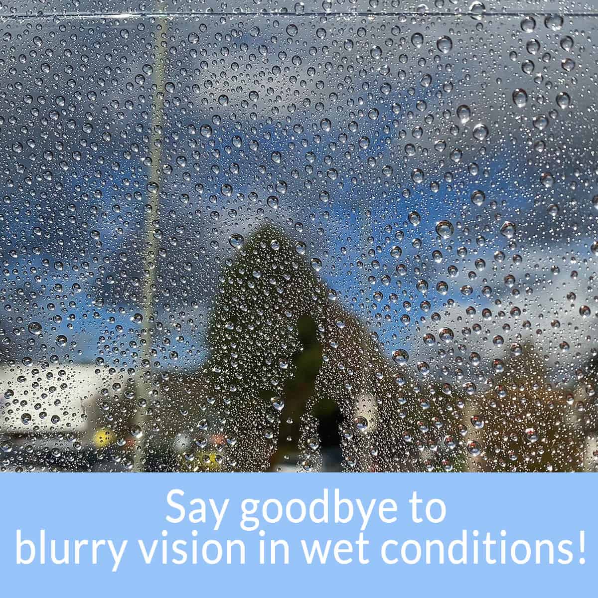 Visiodry helmet visor spray: Making rain droplets bounce off your visor even when you are standing still - no more blurry vision