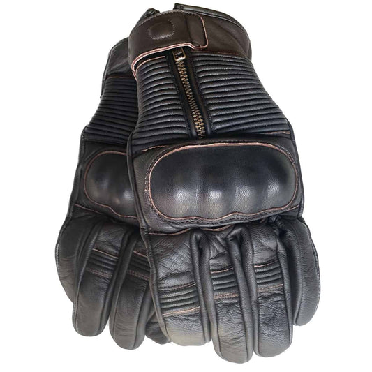 Weise Union summer leather motorcycle gloves - Brown