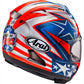 Arai RX-7V Hayden WSBK Helmet - Blue White Red - Browse our range of Helmet: Full Face - getgearedshop 