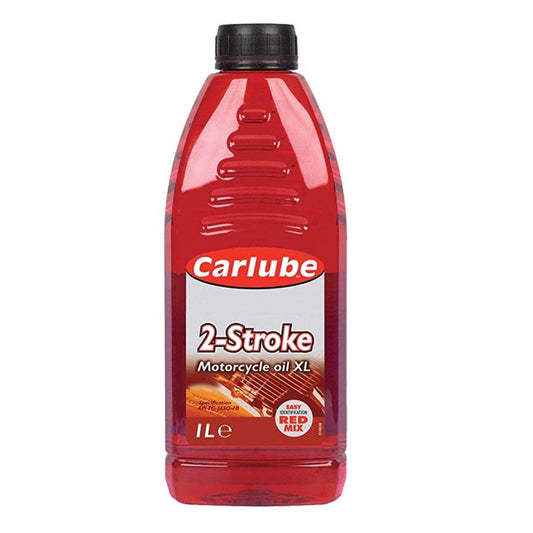 Carlube 2-Stroke Oil Red - 1 Litre Bottle - Browse our range of Care: Oils & Liquids - getgearedshop 