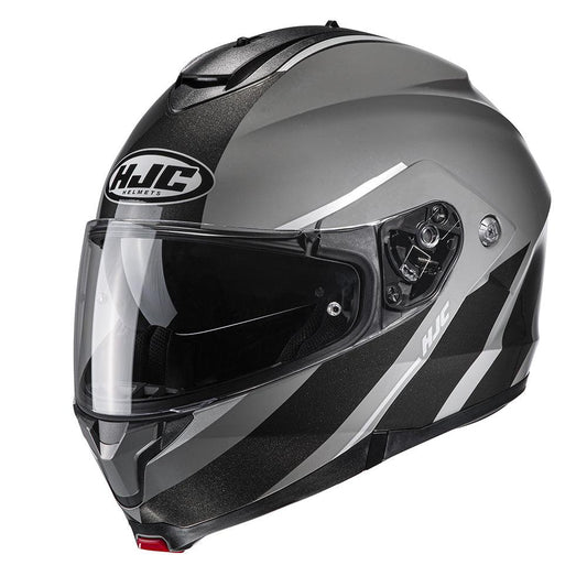 HJC C91 Flip Front Helmet Tero - Black Grey - Browse our range of Helmet: Flip Up - getgearedshop 