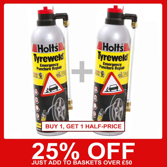 Holts Emergency Tyre Puncture Repair 25% Off - 500ml x 2