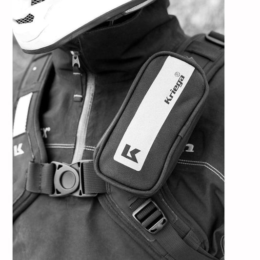 Kriega Harness Pocket: Carry your essentials in an easily accessible pocket fitted to your shoulder straps