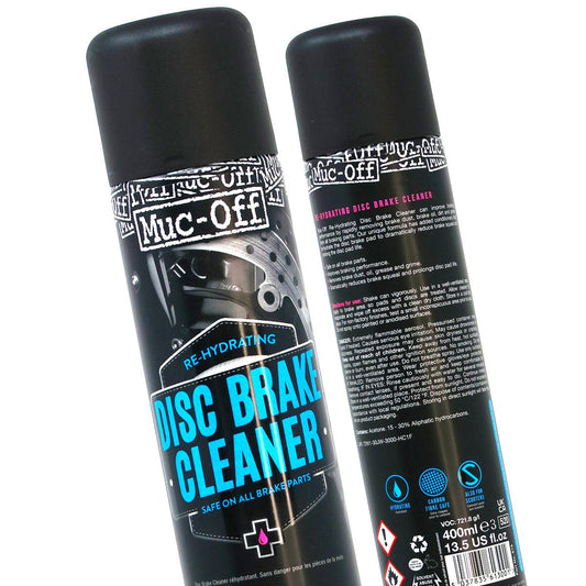 Muc-Off Motorcycle Disc Brake Cleaner - 400ml - Black - Browse our range of Care: Cleaning - getgearedshop 