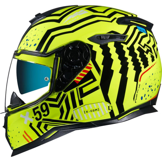 Nexx SX.100 Helmet Engima Neon Black XXL