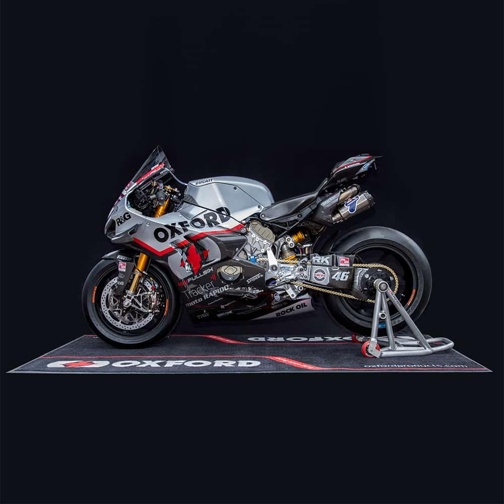 Oxford Garage Mat 240cm x 103cm - Racing - Browse our range of Accessories: Home - getgearedshop 