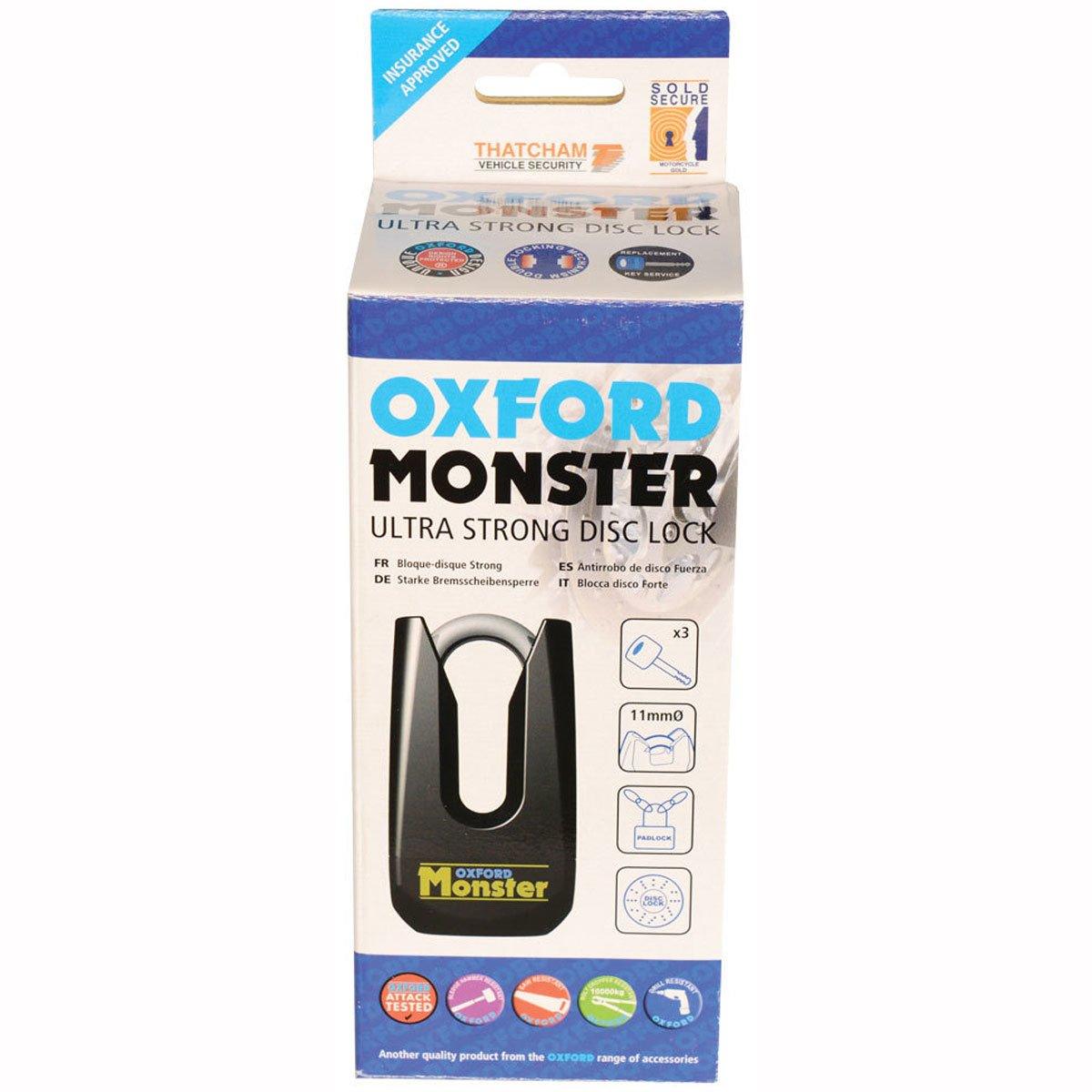 Oxford Monster Ultra Strong Disc Lock - Black