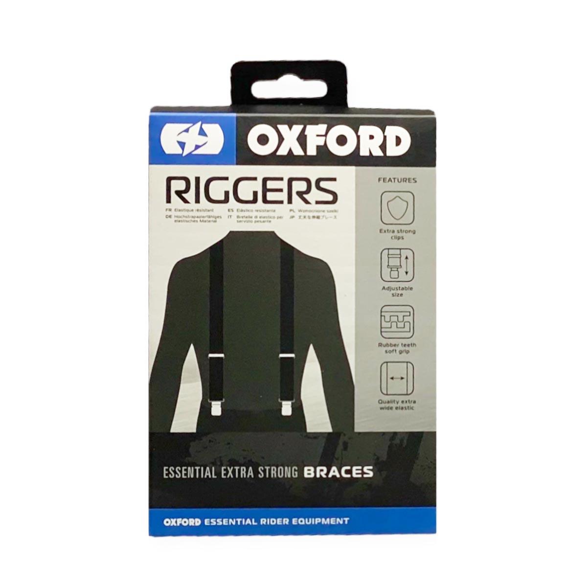 Oxford Riggers Braces Heavy Duty - Black - Browse our range of Clothing: Accessories - getgearedshop 