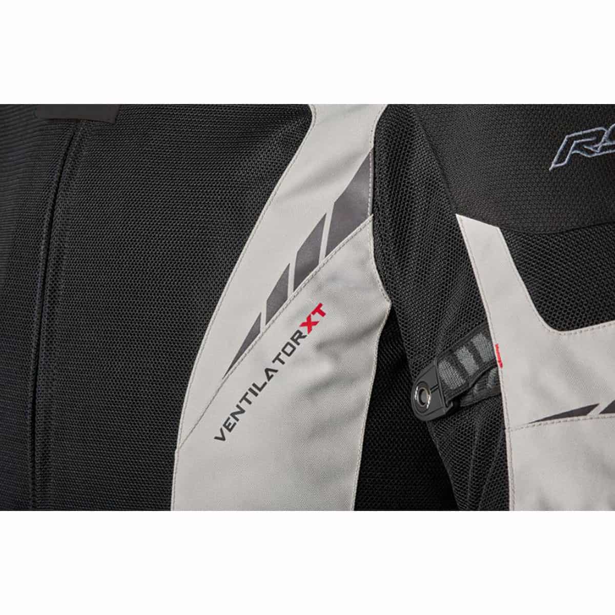 RST Pro Series Ventilator XT mesh motorcycle jacket silver close up