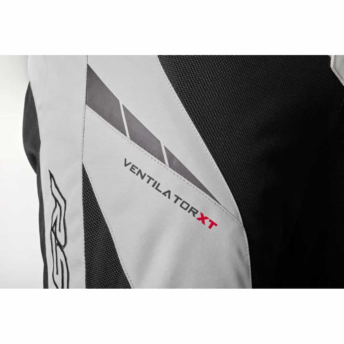 RST Pro Series Ventilator XT mesh motorcycle trousers silver close up