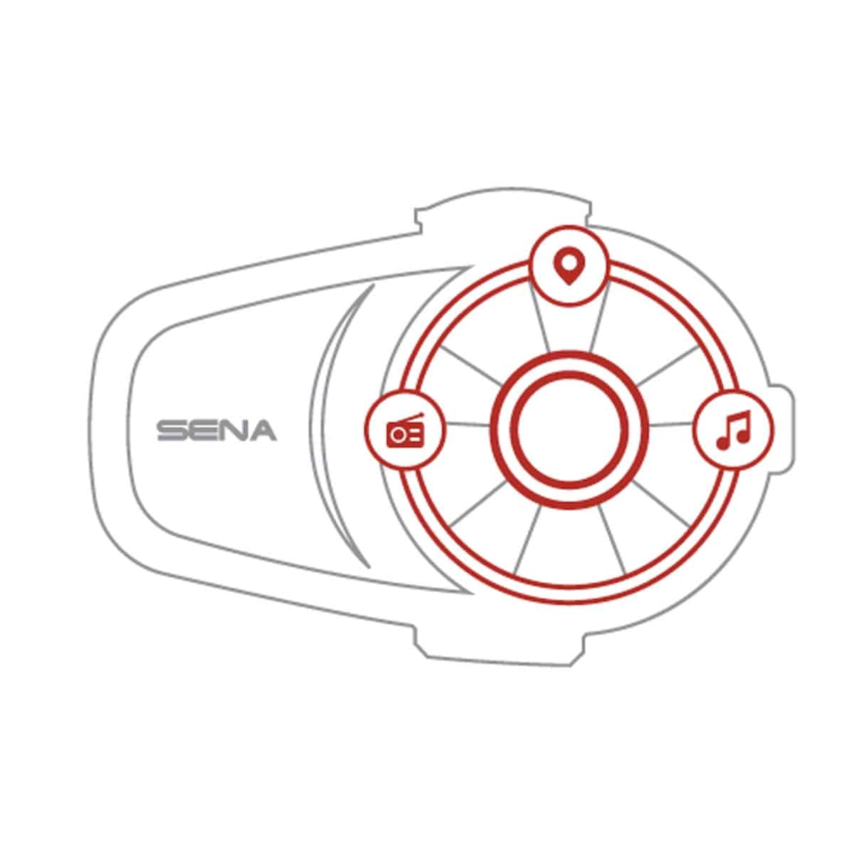 Sena 10S-02 Bluetooth Intercom Headset 5