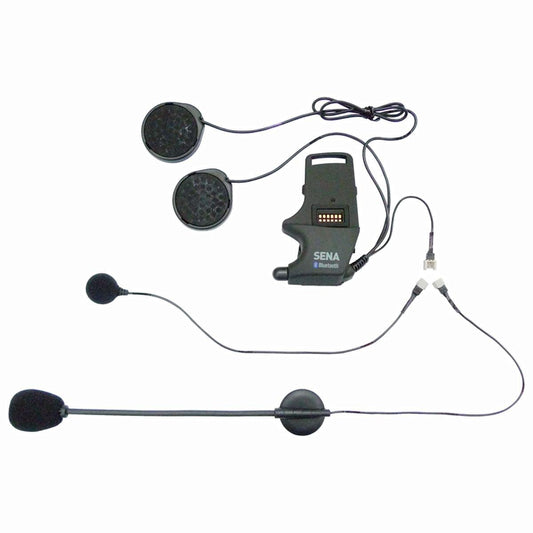Sena Helmet Clamp Kit - Attachable Boom Microphone + Wired Microphone - Black - Browse our range of Accessories: Headsets - getgearedshop 