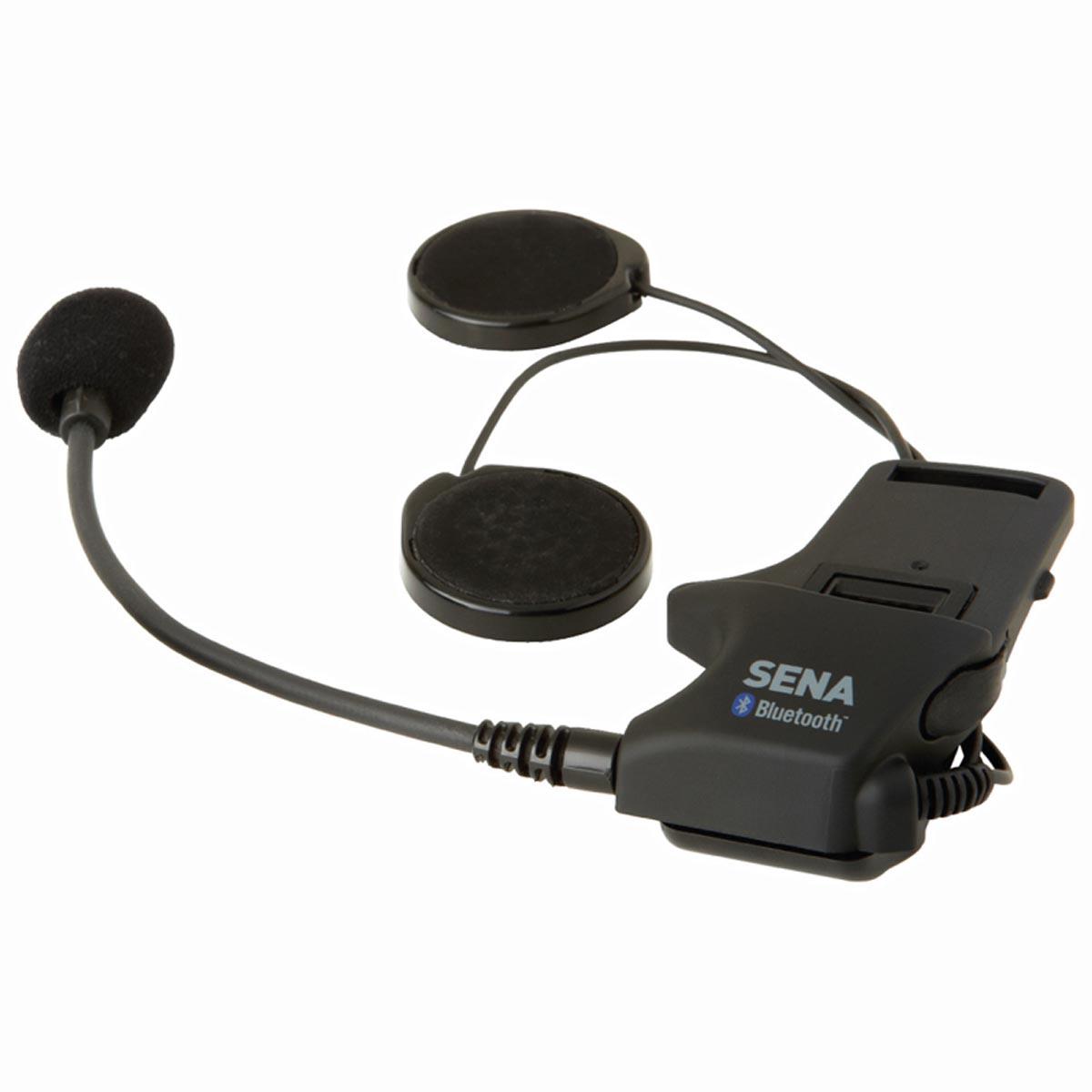 Sena part SMH-A0301 to replace a broken helmet headset clamp kit or add a helmet headset clamp kit to second helmet. Part fits Sena SMH-type intercoms with fixed boom mics.