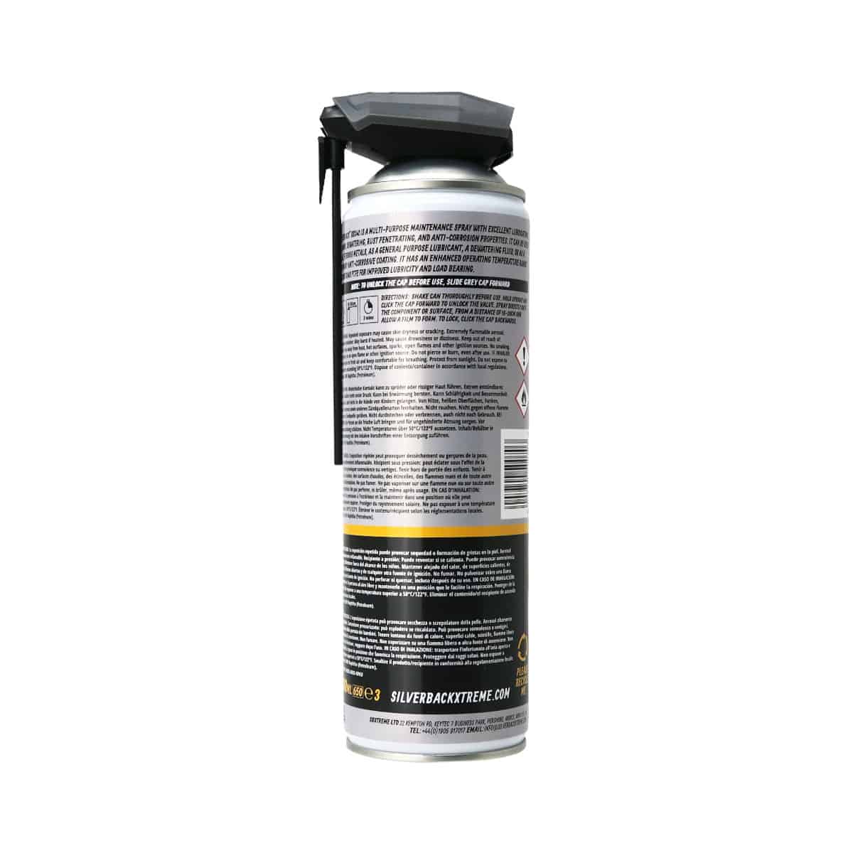 Silverback Maintenance Spray: A general purpose maintenance spray that is great at displacing water instructions