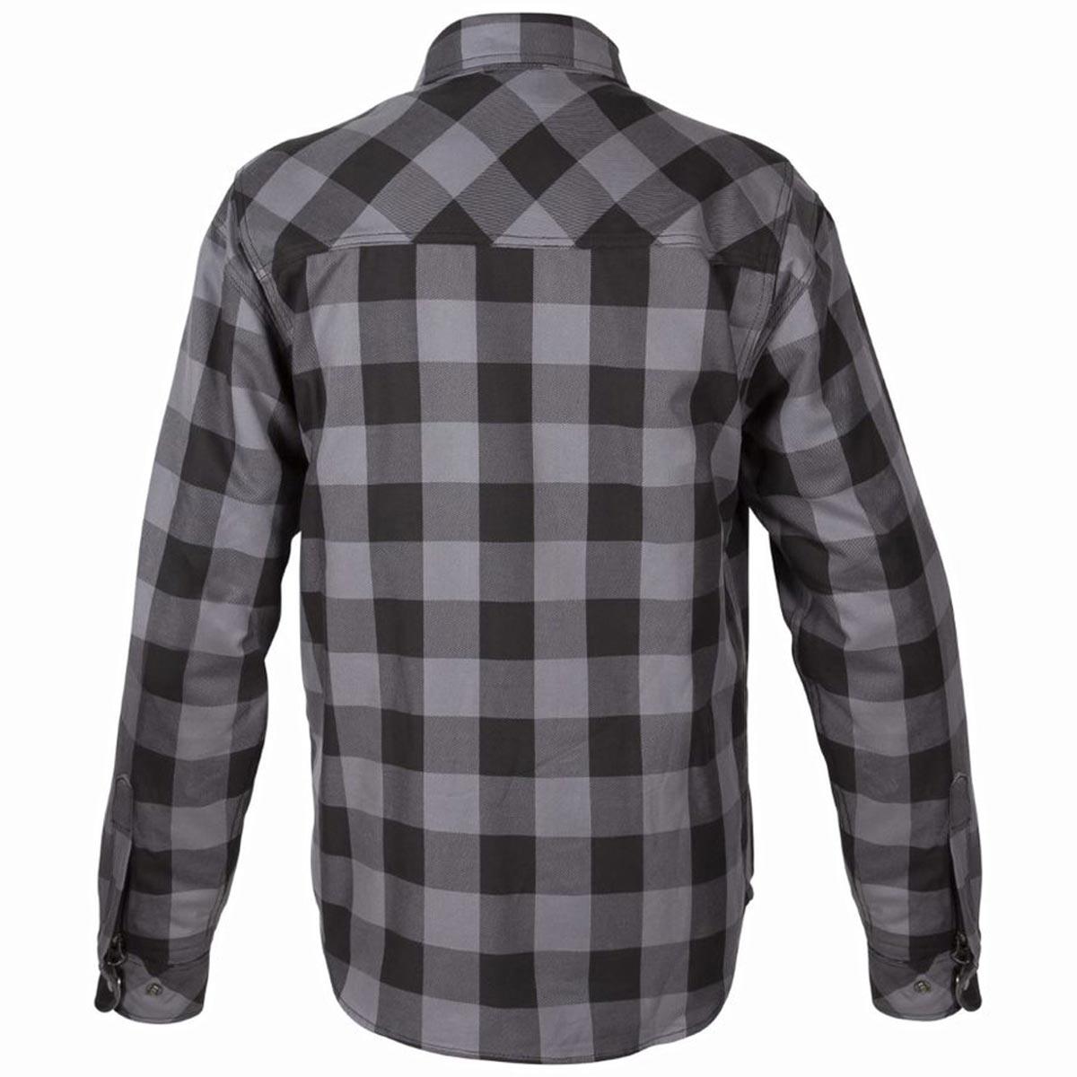 Spada Maine Protective Shirt CE - Black Grey - Browse our range of Clothing: Overshirts - getgearedshop 