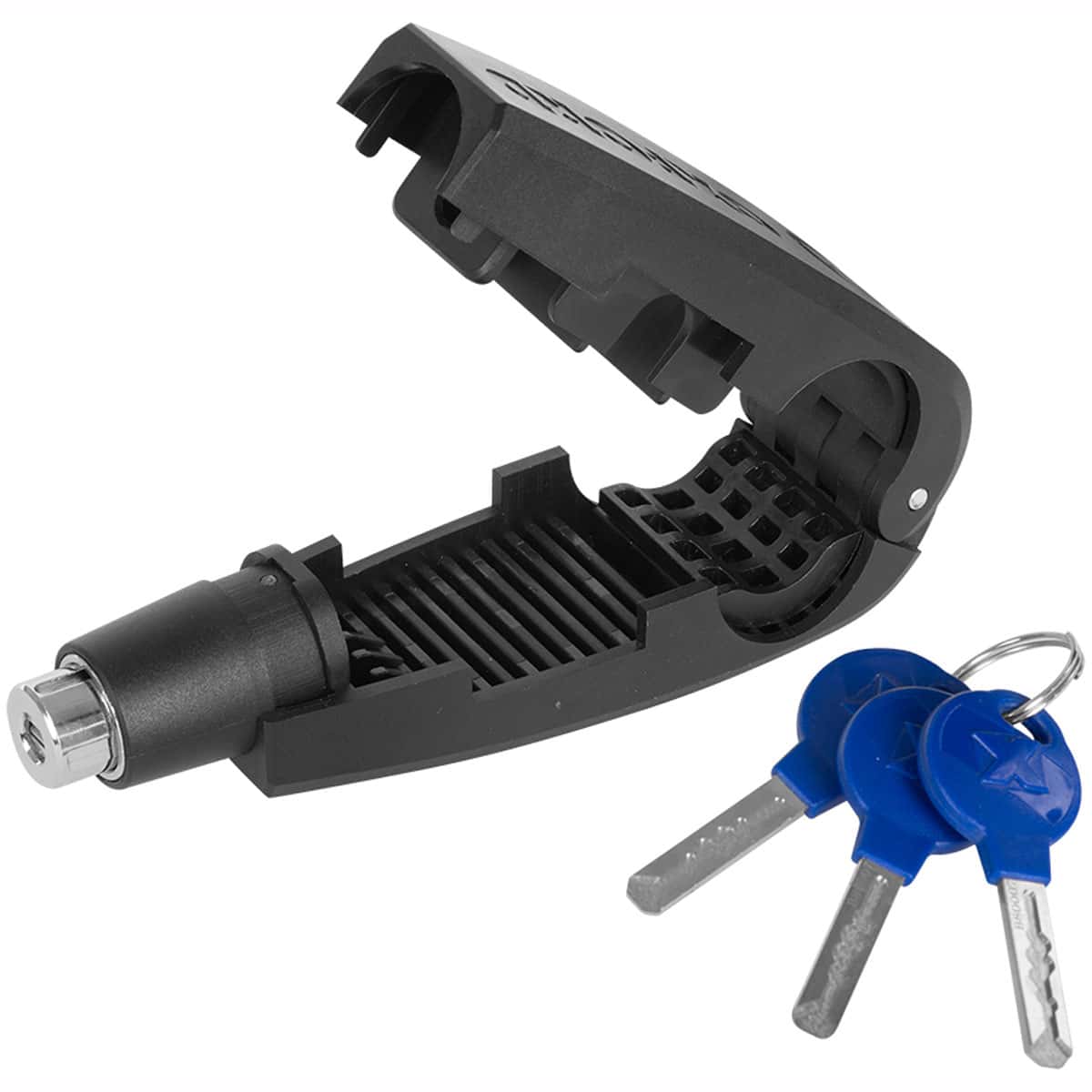 The Oxford LeverLock Motorcycle Throttle and Brake Security Lock is an easy-to-use, highly visible and easy to install theft deterrent for all scooters, motorcycles and ATVs