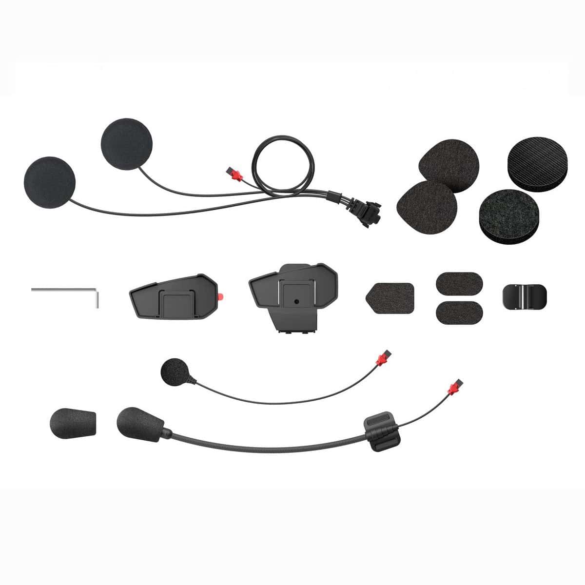 Sena Part Number SPIDER-ST1-A01 to replace a broken helmet headset clamp kit or add a helmet headset clamp kit to a second helmet. Part fits Sena Spider ST1 intercoms.