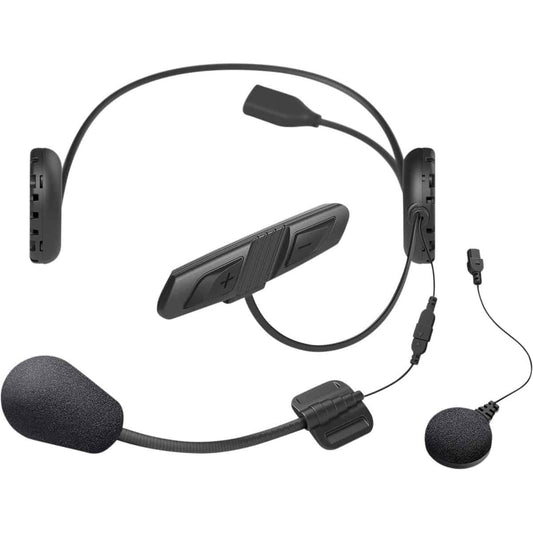 Introducing the Sena 3S Plus WB Universal Microphone Kit! It's a special headset that helps you talk to your friends while you're on the road. 