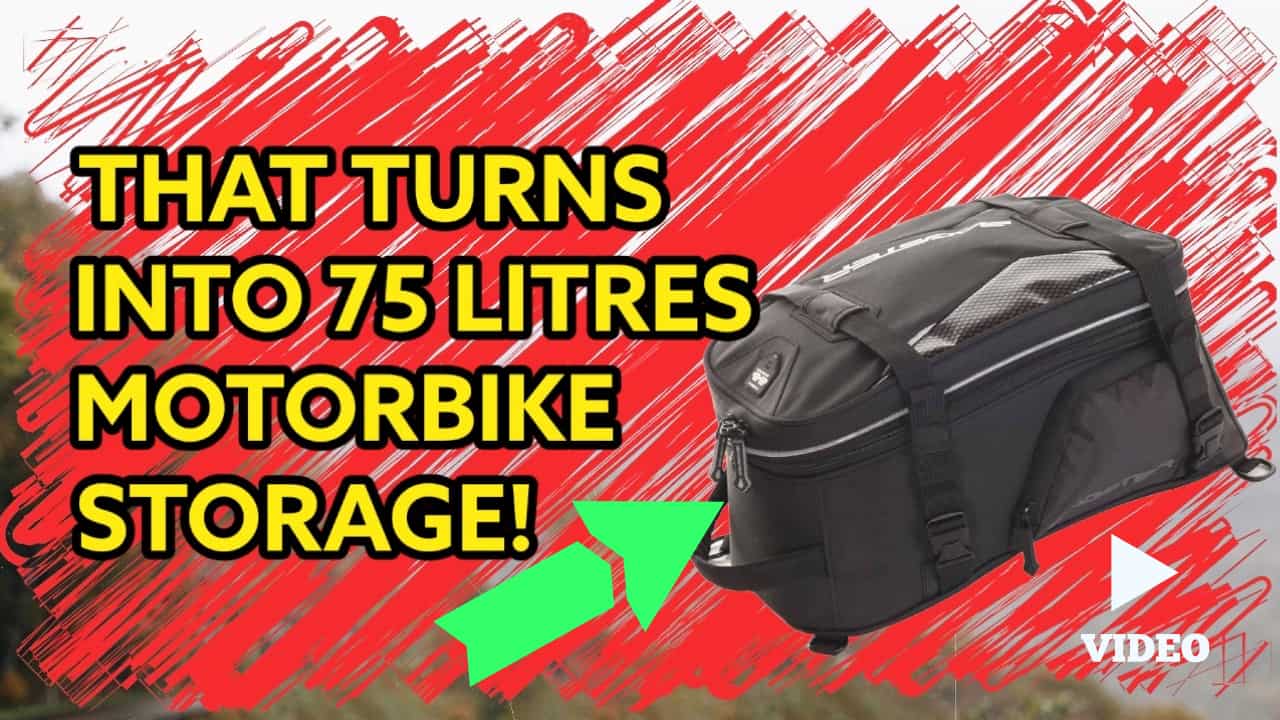Load video: Bagster Modulo Modular Motorbike Luggage System explained