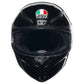 AGV K1-S Solid Helmet - Gloss Black motorbike helmet front on