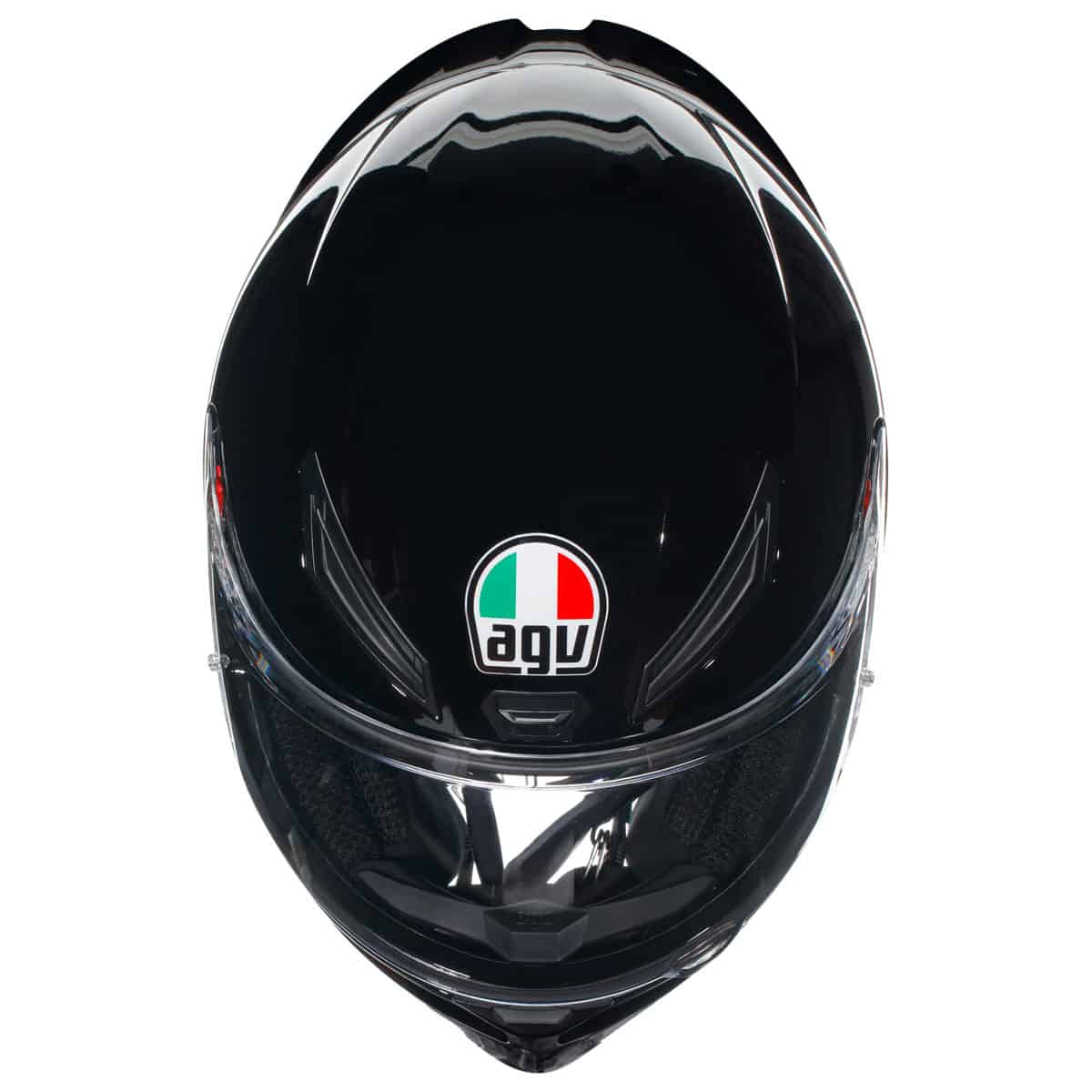 AGV K1-S Solid Helmet - Gloss Black motorbike helmet top