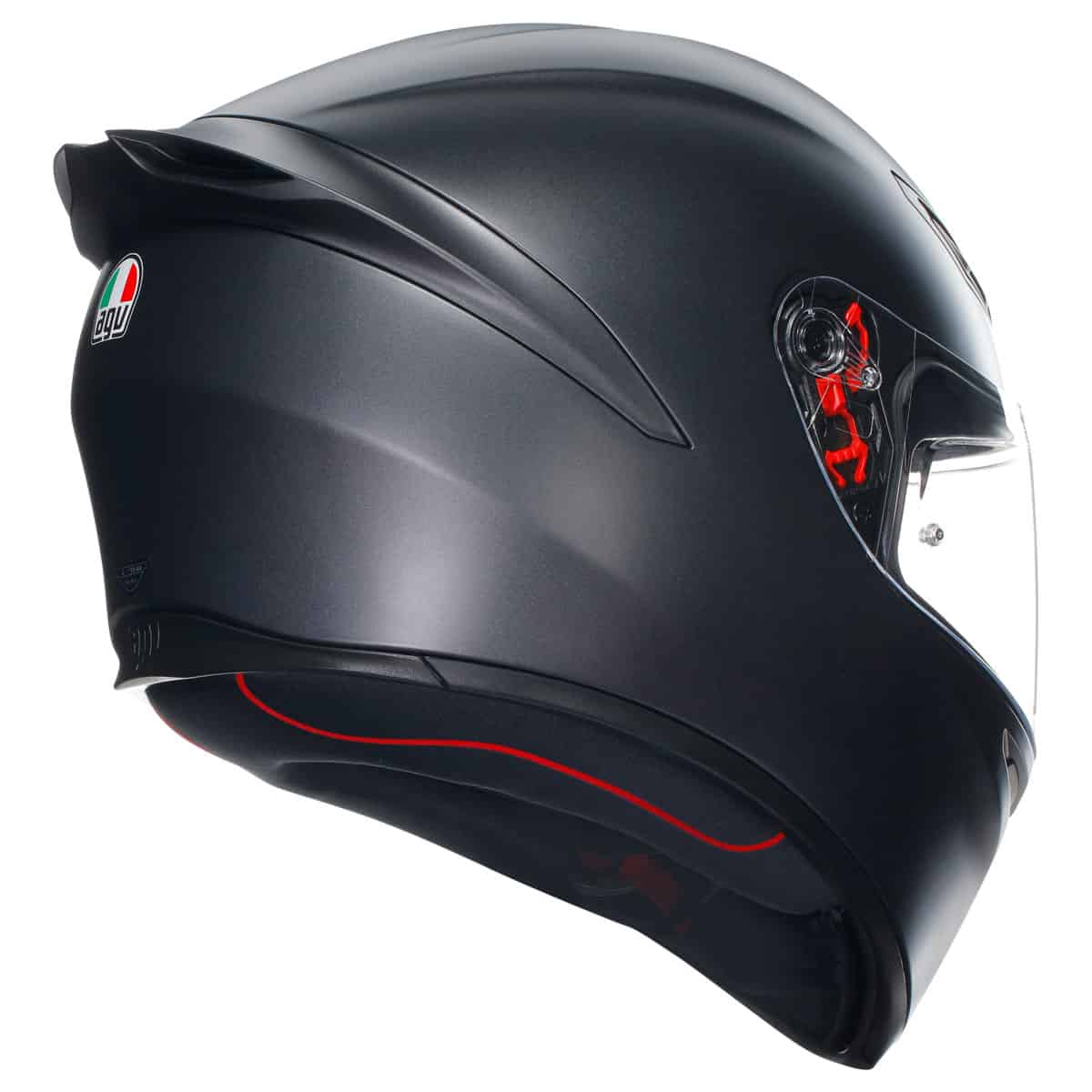 AGV K1-S Solid Helmet - Matt Black motorbike helmet back 2