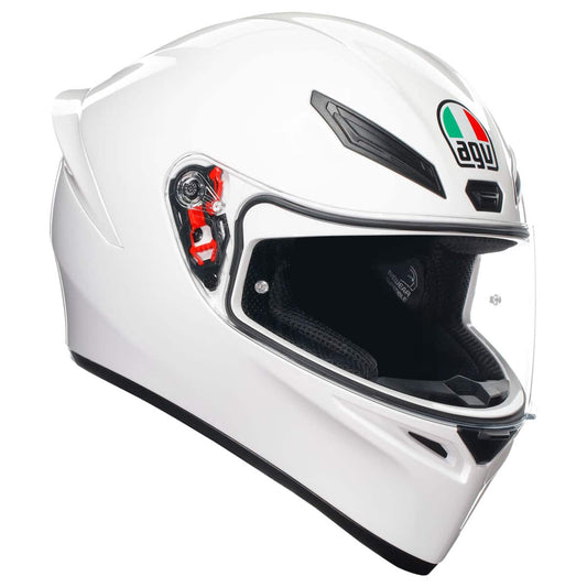 AGV K1-S Solid Helmet - White motorbike helmet front