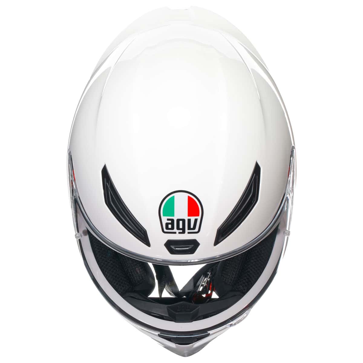 AGV K1-S Solid Helmet - White motorbike helmet top