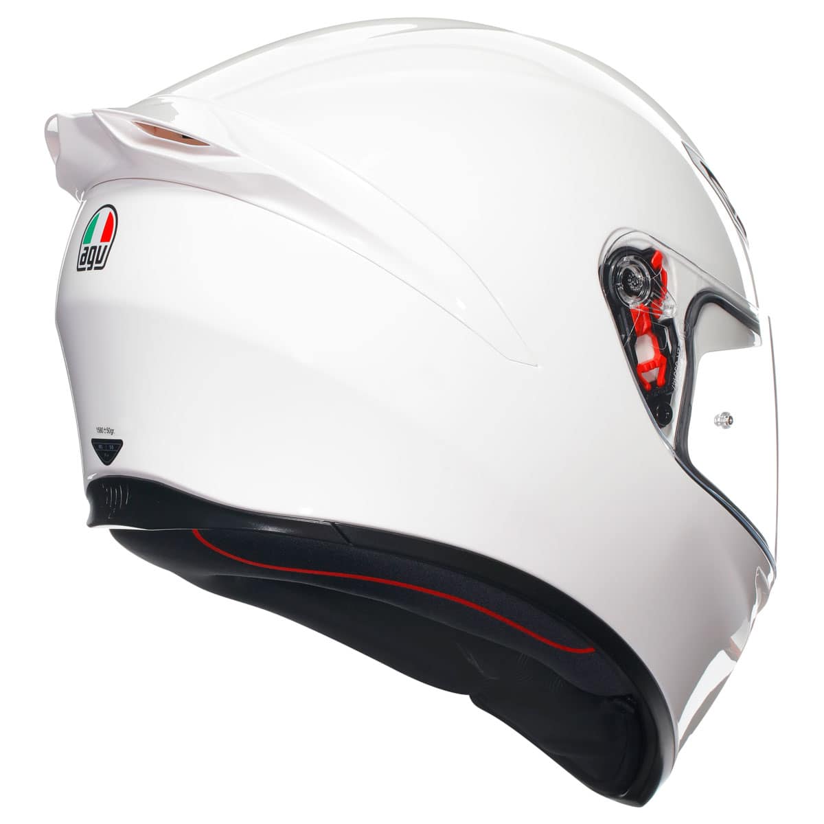 AGV K1-S Solid Helmet - White motorbike helmet back 2