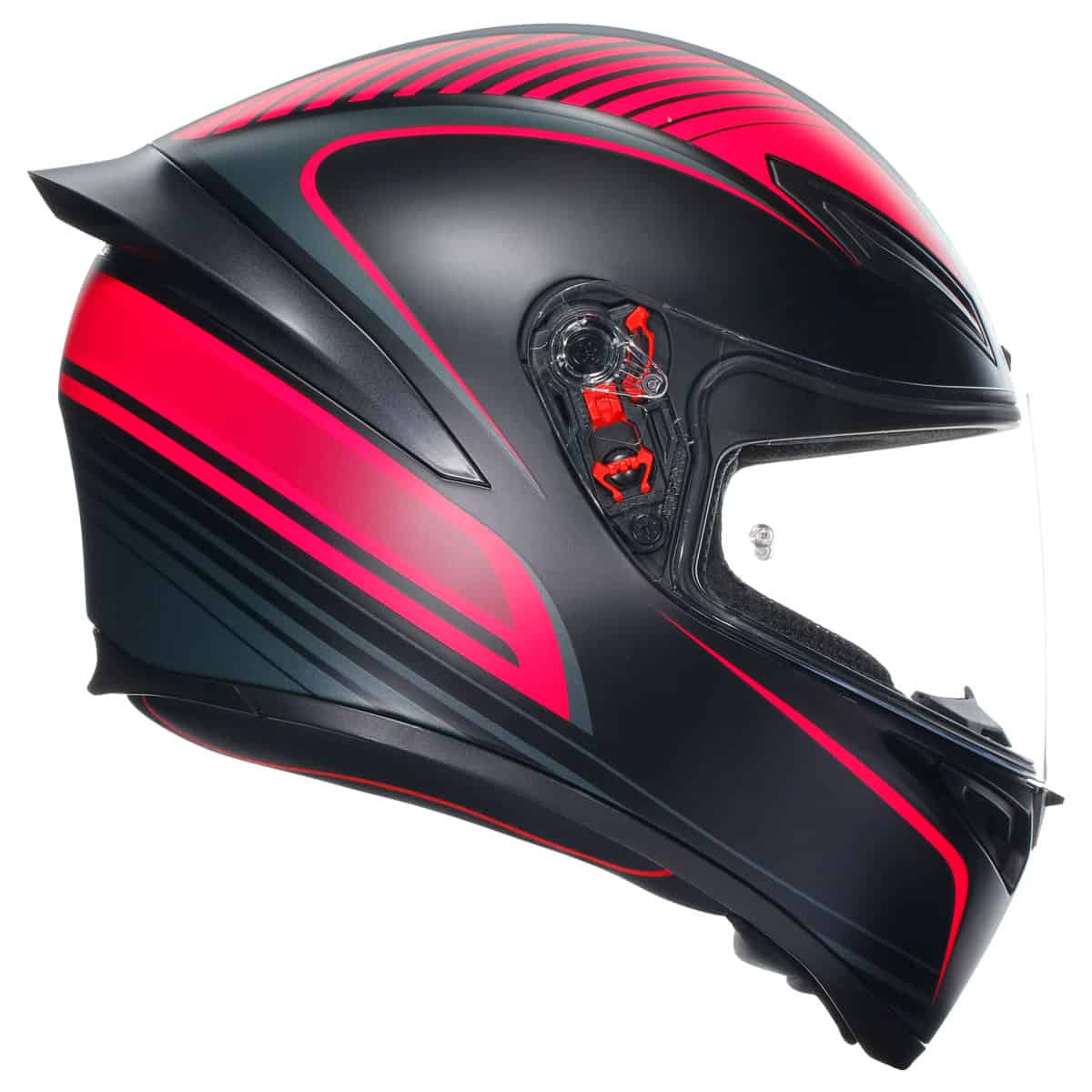 AGV K1-S Warm-Up Helmet - Black Pink motorbike helmet side profile