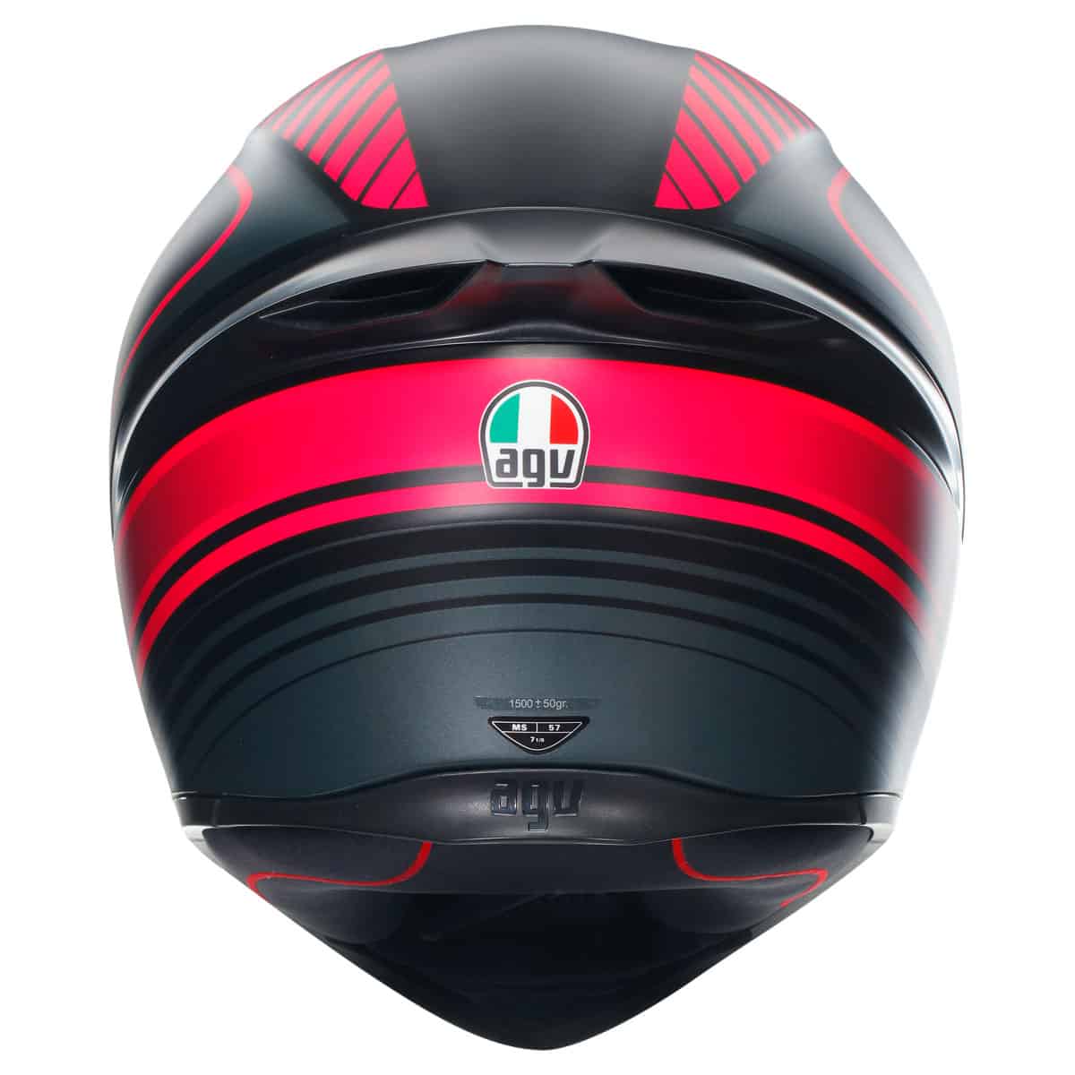 AGV K1-S Warm-Up Helmet - Black Pink motorbike helmet back