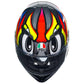 AGV K3 Birdy 2.0 Helmet - Grey Yellow Red motorbike helmet top