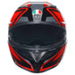 AGV K3 Compound Helmet - Black Red motorbike helmet front