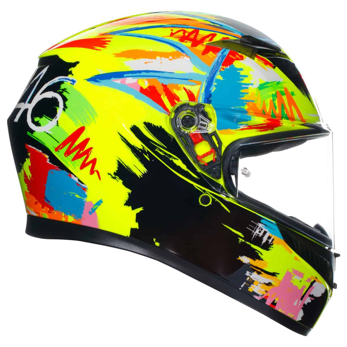AGV K3 Rossi Winter Test Helmet - 2019 motorbike helmet side profile