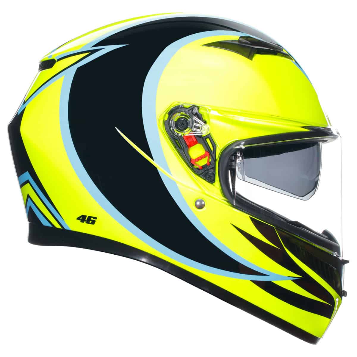 AGV K3 Rossi Winter Test Helmet - Phillip Island 2005 motorbike helmet side profile