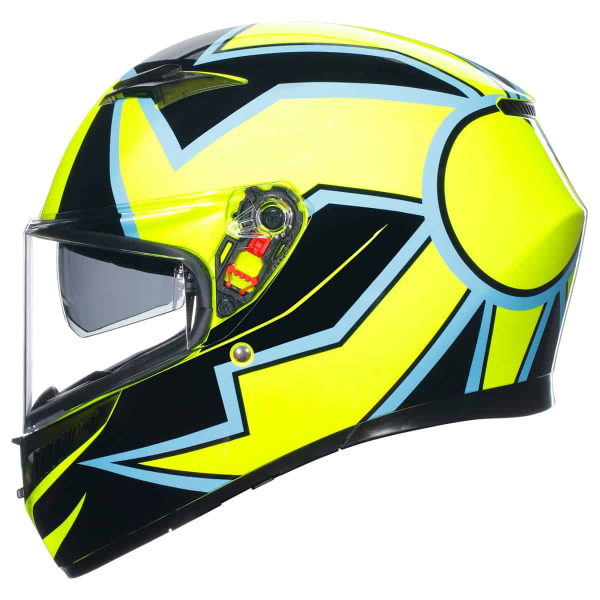 AGV K3 Rossi Winter Test Helmet - Phillip Island 2005 motorbike helmet side profile 2