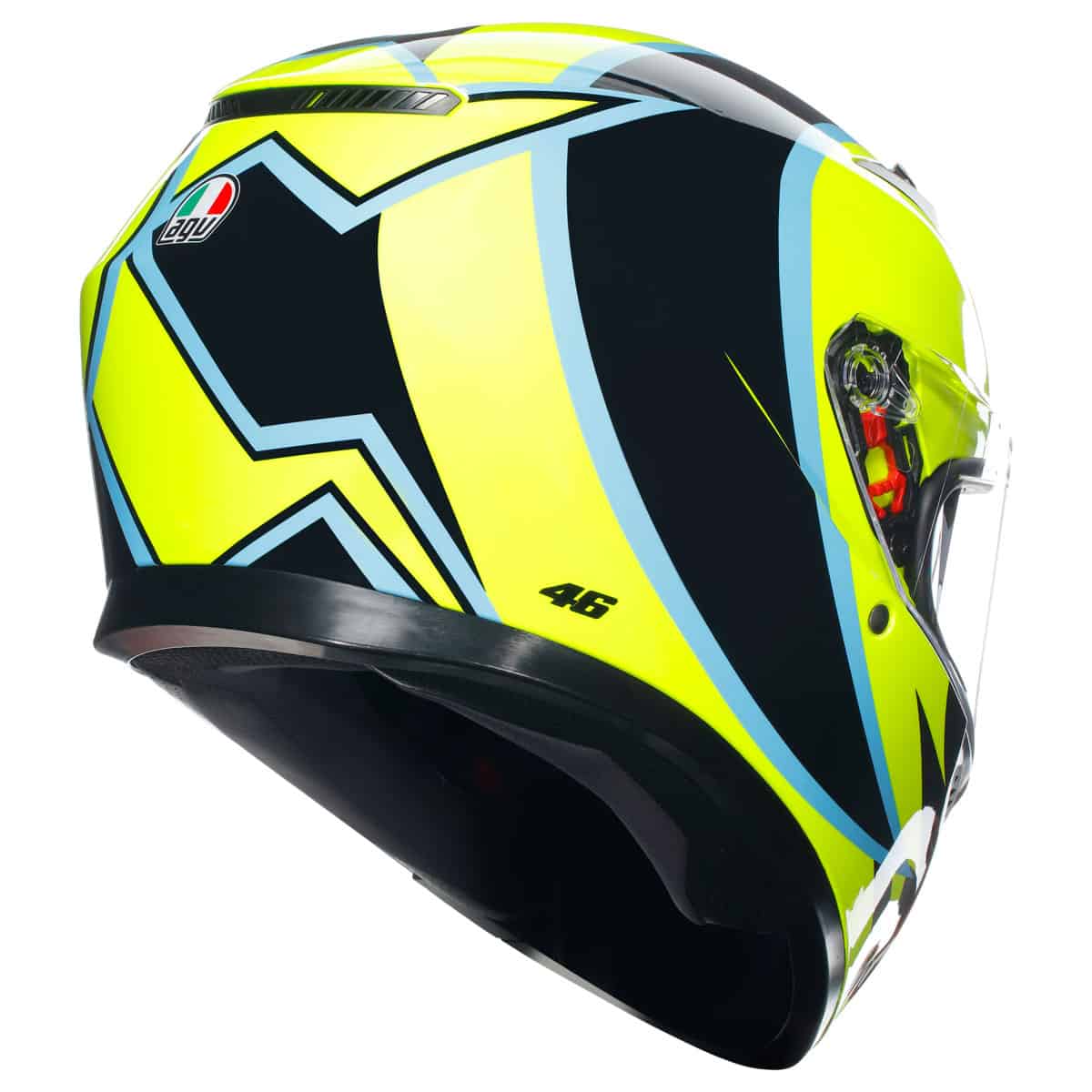 AGV K3 Rossi Winter Test Helmet - Phillip Island 2005 motorbike helmet back 2