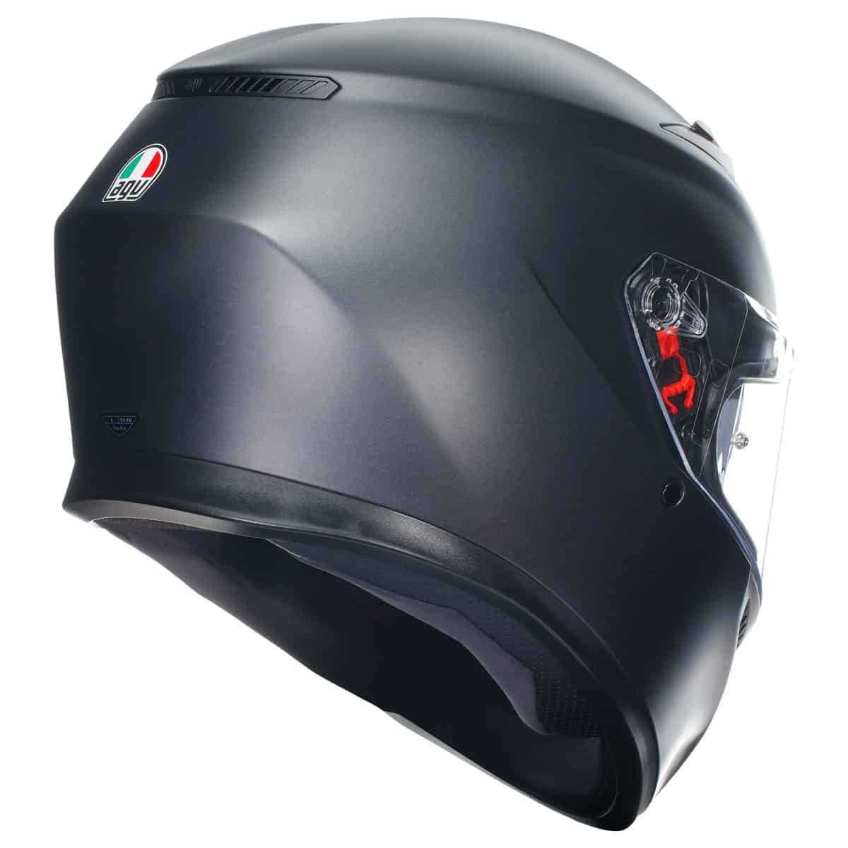 AGV K3 Solid Helmet - Matt Black motorbike helmet back 2